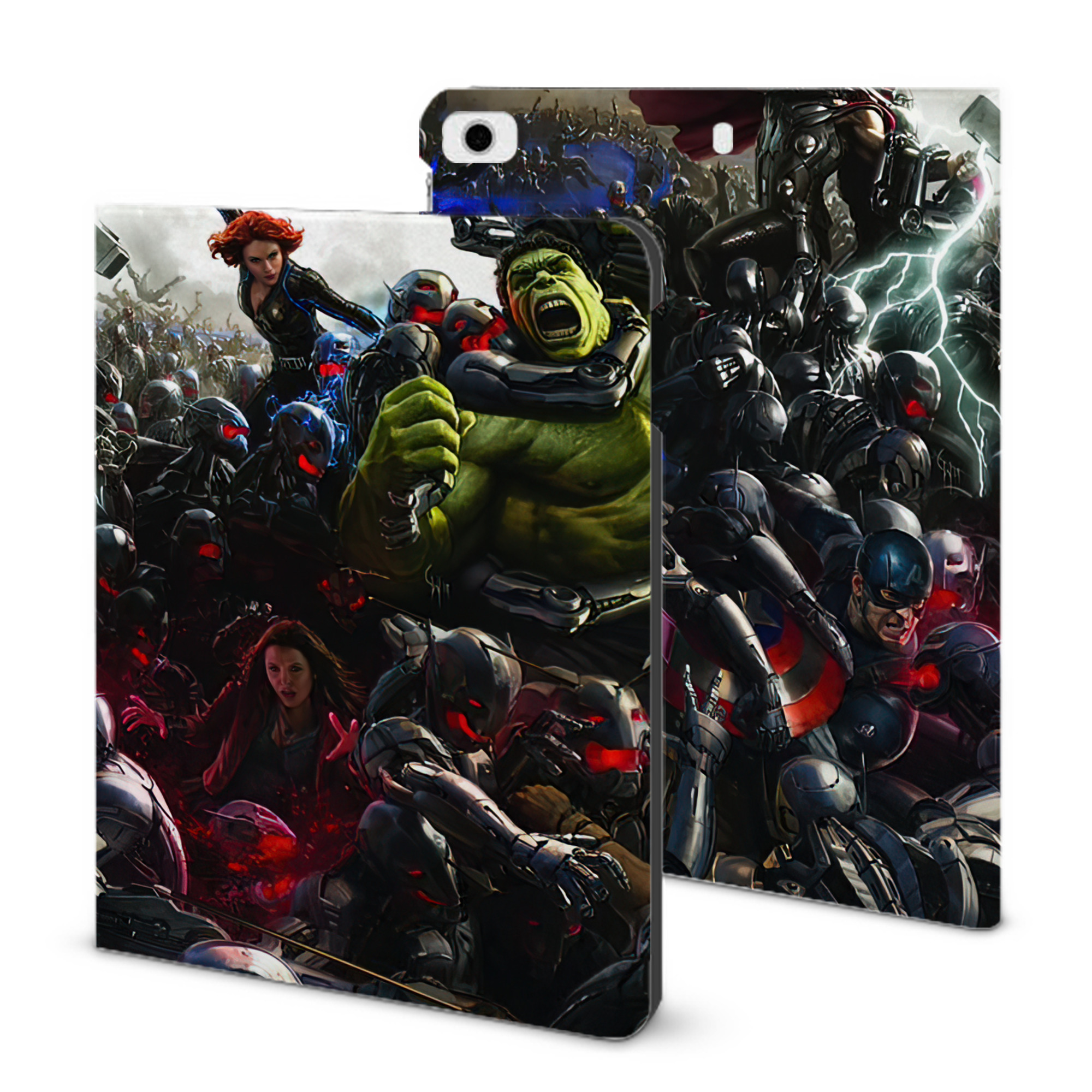 （画像用） アベンジャーズ The Avengers IPad ケース ブック型 PUレザー TPU 耐衝撃 軽量 薄型 ペン収納なし 全面保護 IPad 各モデル対応